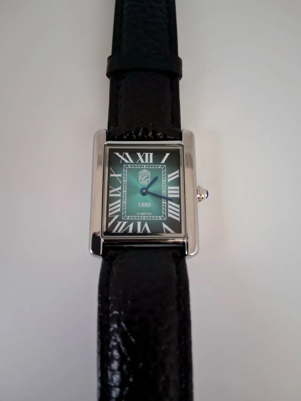 NEW Pierre Lucerne Aquamarine 1888 Men's Tank Watch